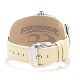 Chronotech Beige Leather Dress Watch